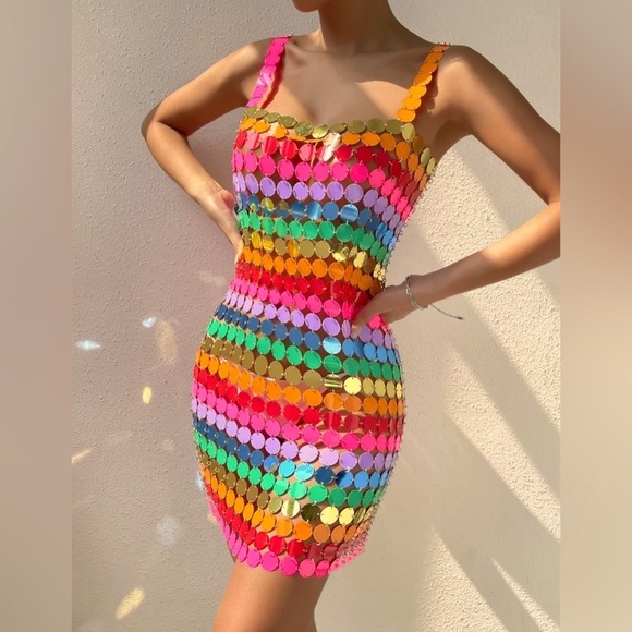 KALEIDOSCOPE RAVE DRESS - Picture 2 of 8